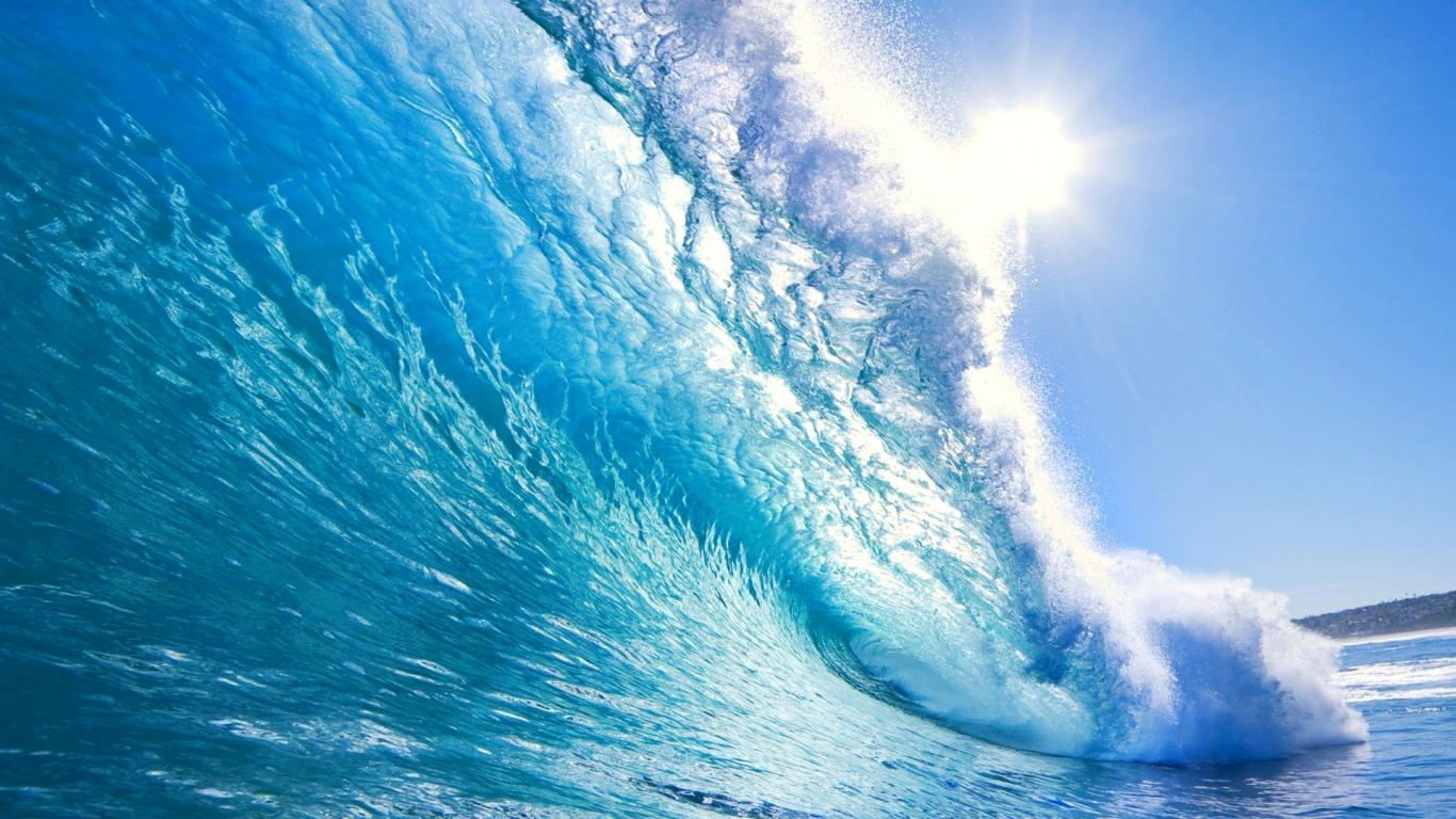 Beach waves background