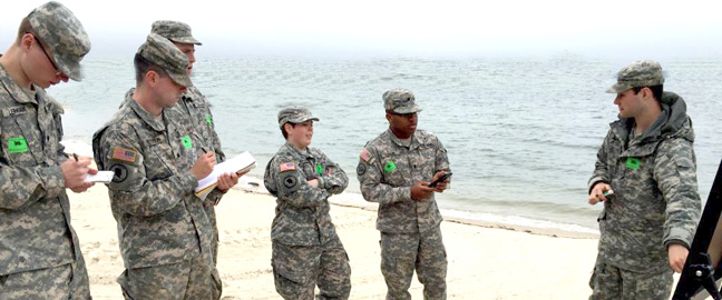 Awards ceremony with trophies